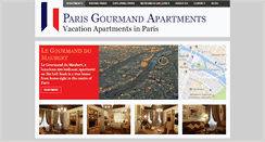 Desktop Screenshot of parisgourmandapartments.com